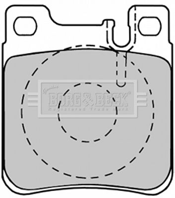 BORG & BECK Комплект тормозных колодок, дисковый тормоз BBP1150